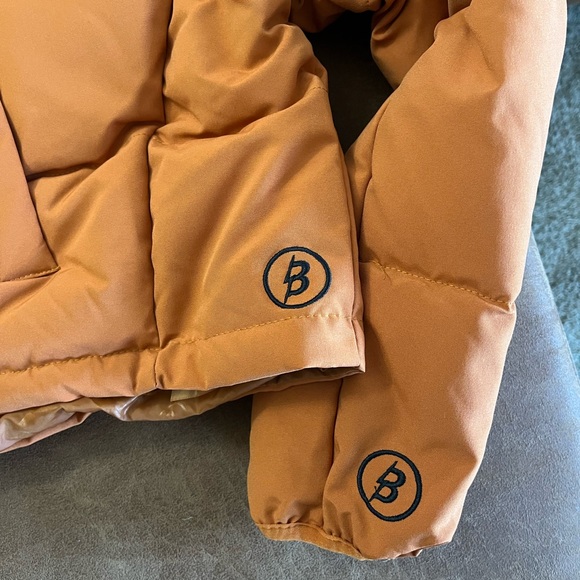 Body by Raven Tracy Orange Half Zip Puffer Jacket size Small - Picture 6 of 12